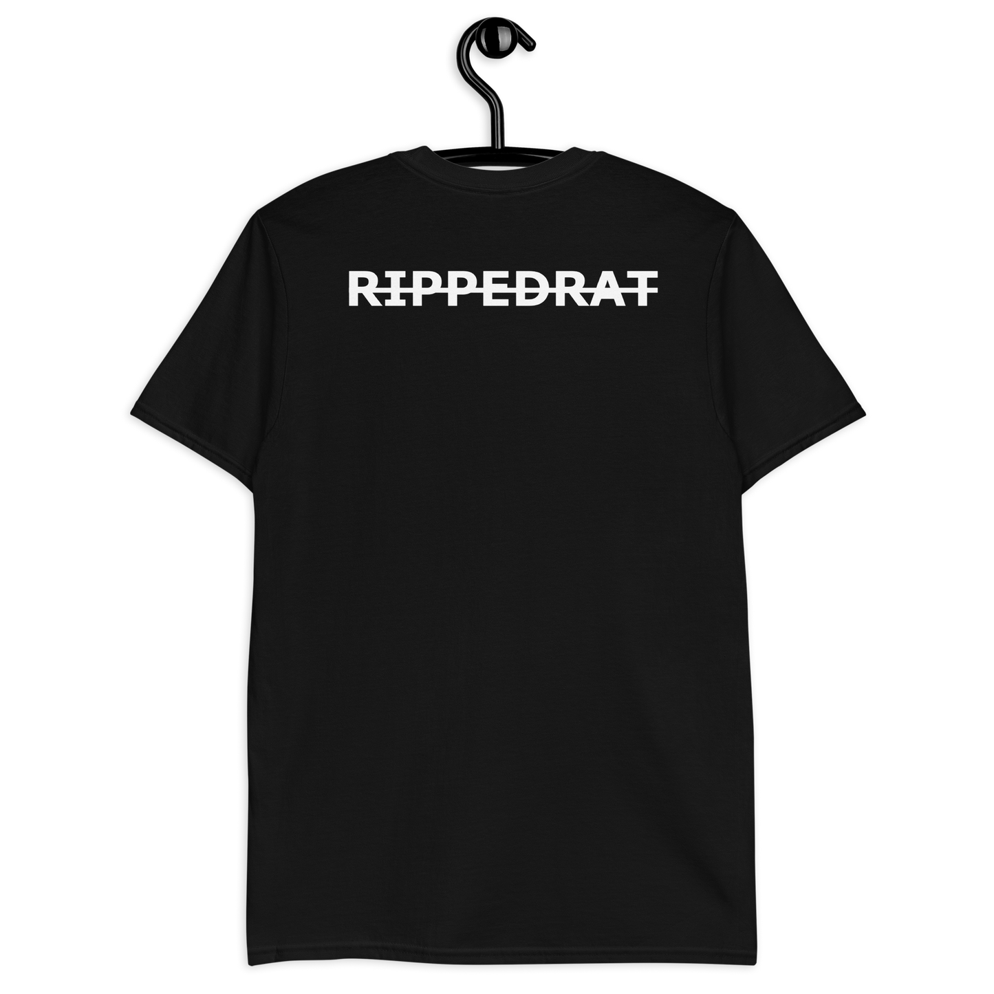 RippedRat Strike Through Unisex T-Shirt (Back Print)