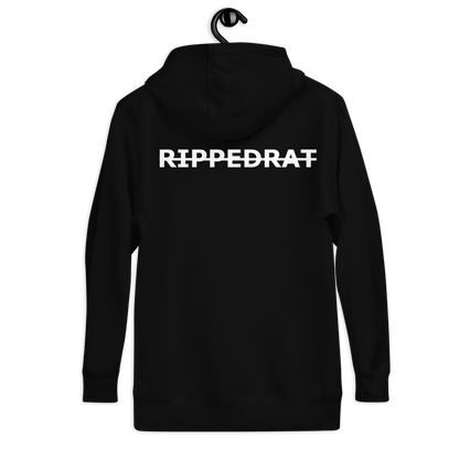 RippedRat Strike Through Unisex Hoodie (Back Print)