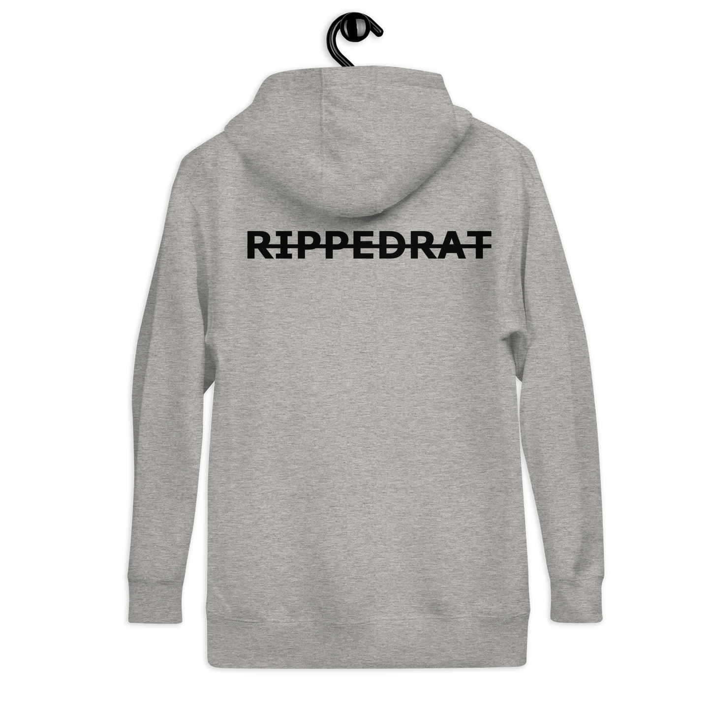 RippedRat Strike Through Unisex Hoodie (Back Print)