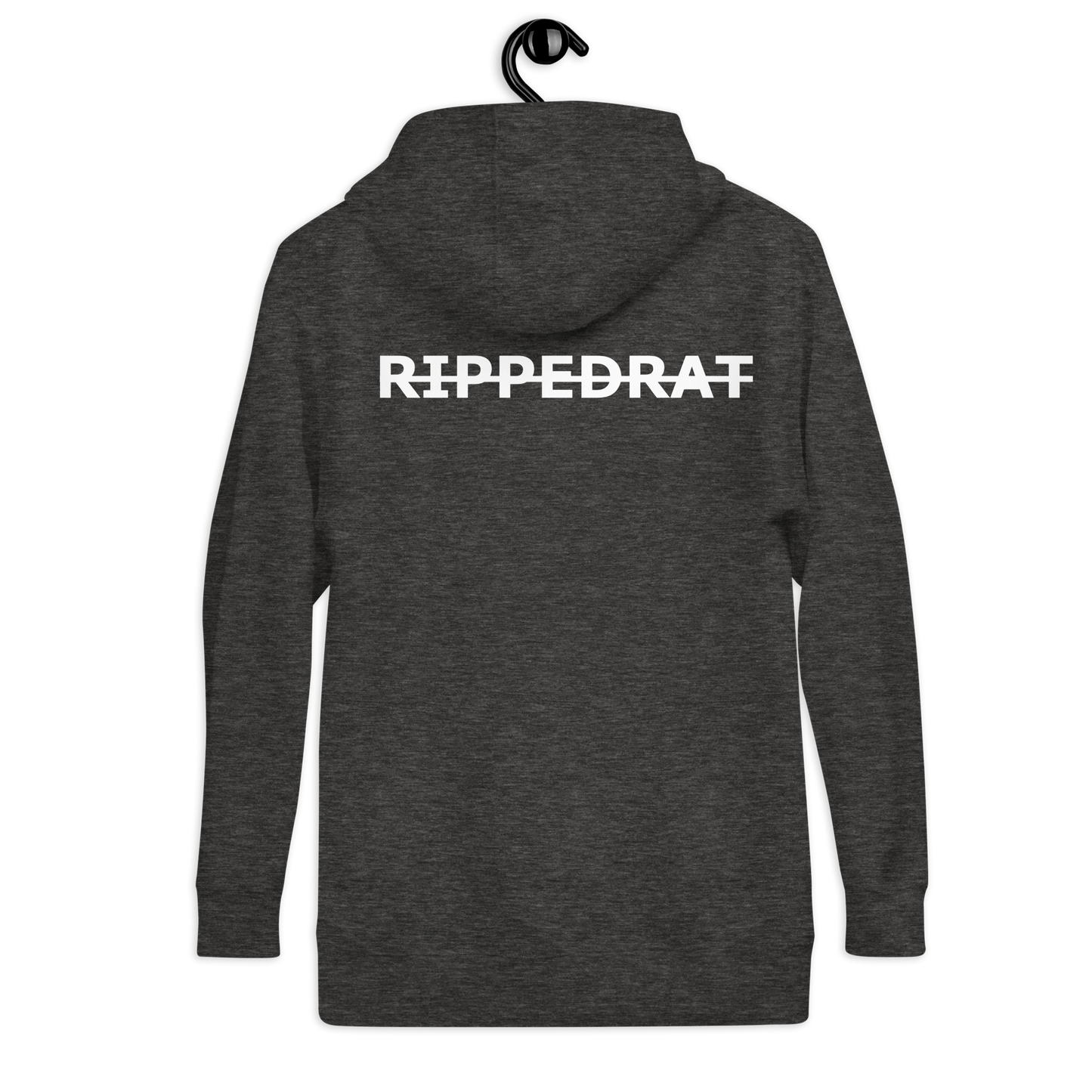 RippedRat Strike Through Unisex Hoodie (Back Print)