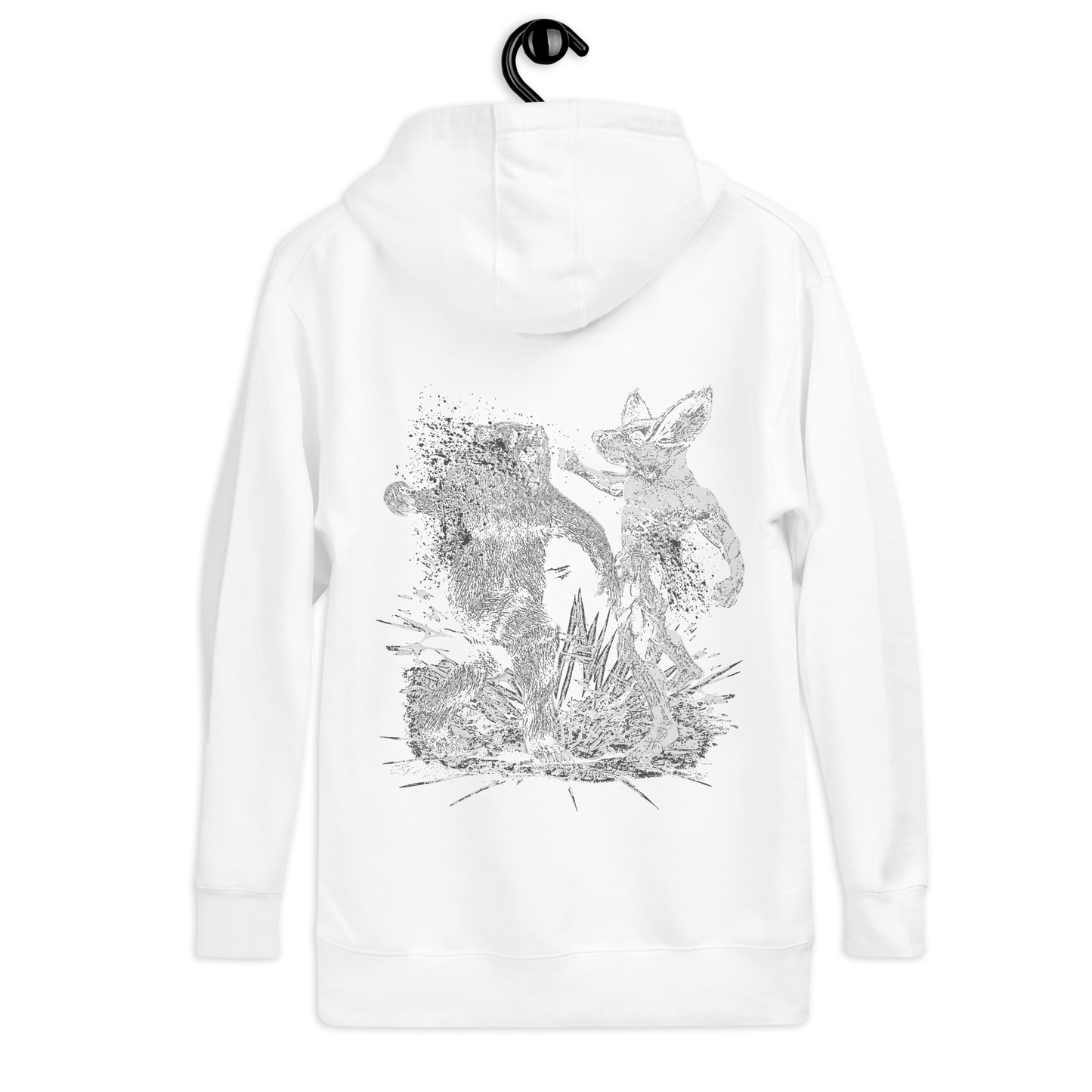 Bear Fighter Unisex Hoodie (Back Print)