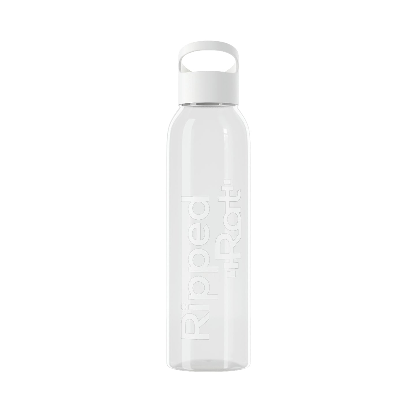 RippedRat Water Bottle (White Print)