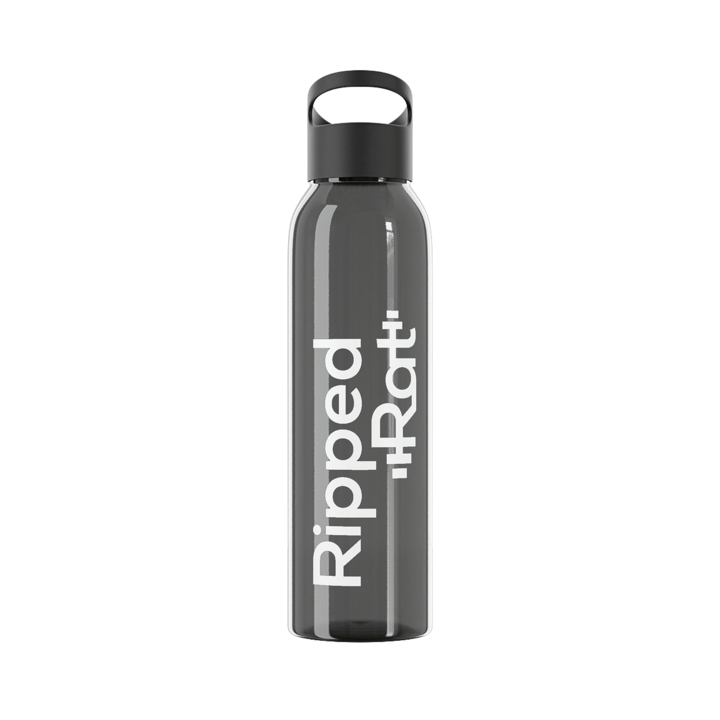 RippedRat Water Bottle (White Print)