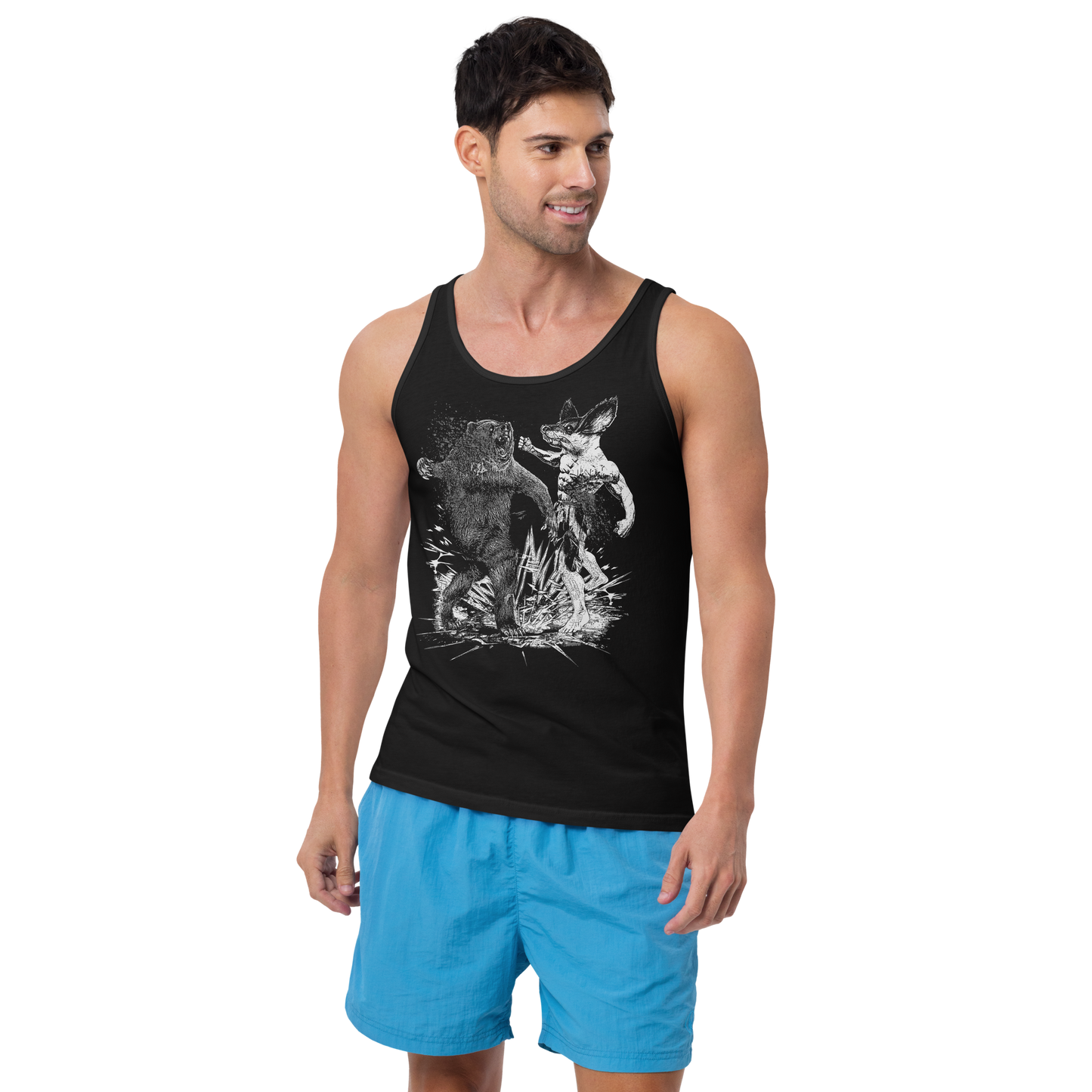 Bear Fighter Unisex Tank Top